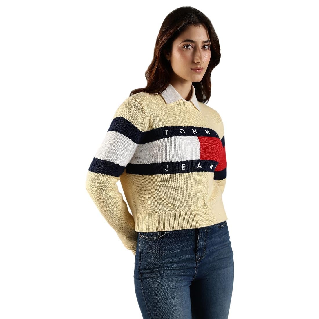 Tommy Hilfiger Relaxed Fit Cotton Crew Neck Sweater