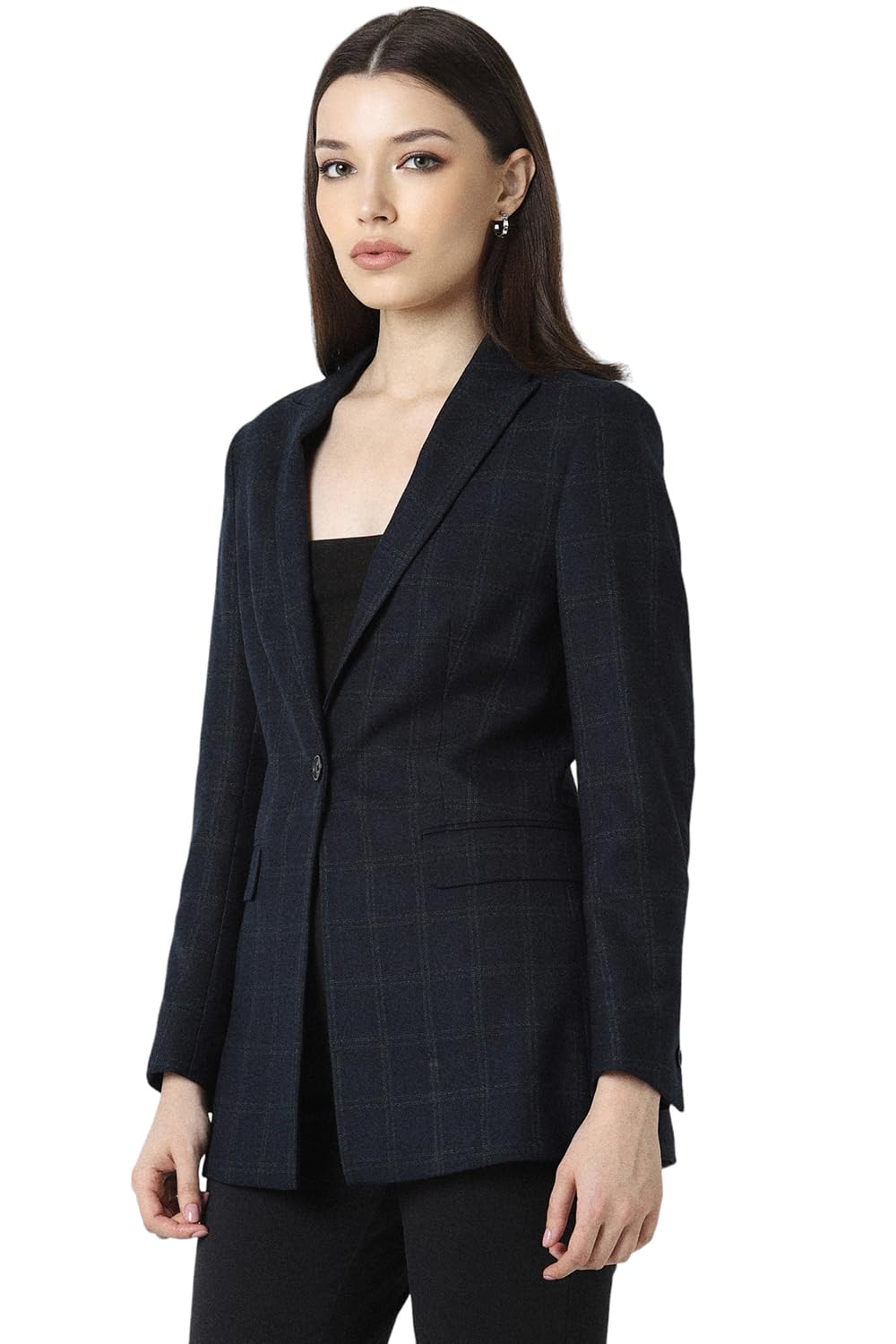 Van Heusen Women's Blazer (VWBZFRGHV79407_Navy