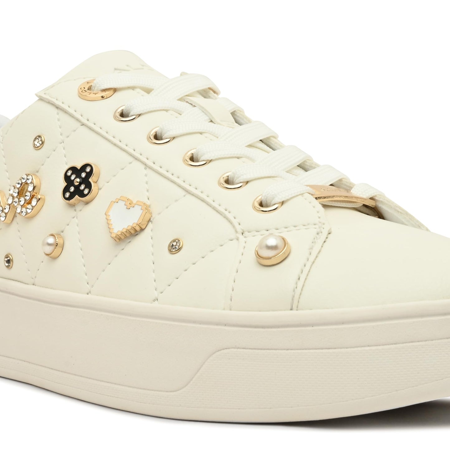 Aldo VISUETTIA-IN100 Ladies White Flat Sneakers