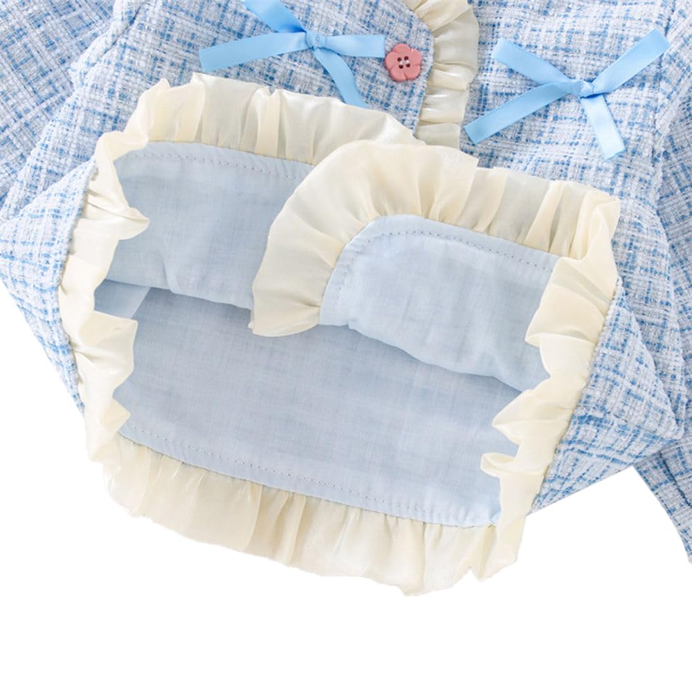 Hopscotch Girls Polyester Waist Length Jackets in Blue Color For Ages 2-3 Years