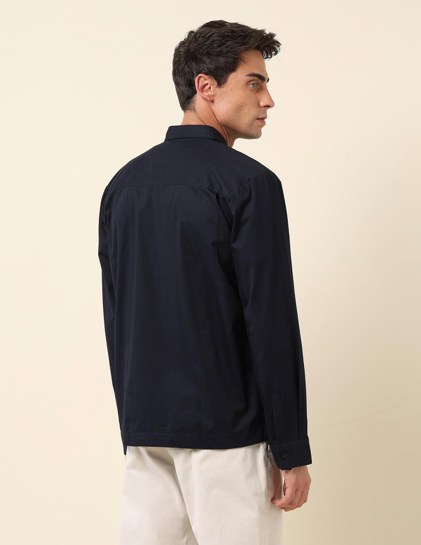 U.S.Polo Association Men's Spread Collar Regular Fit Shacket