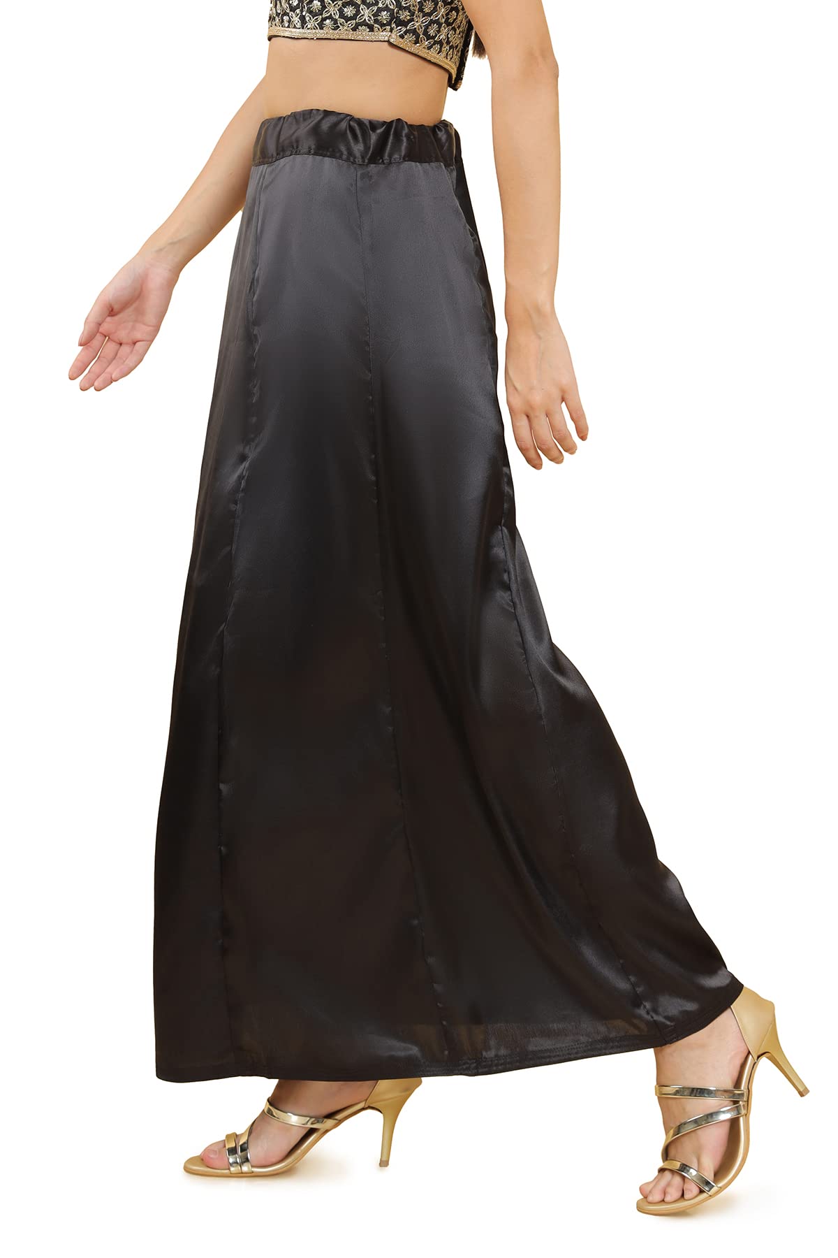 Soch Black Satin Petticoat