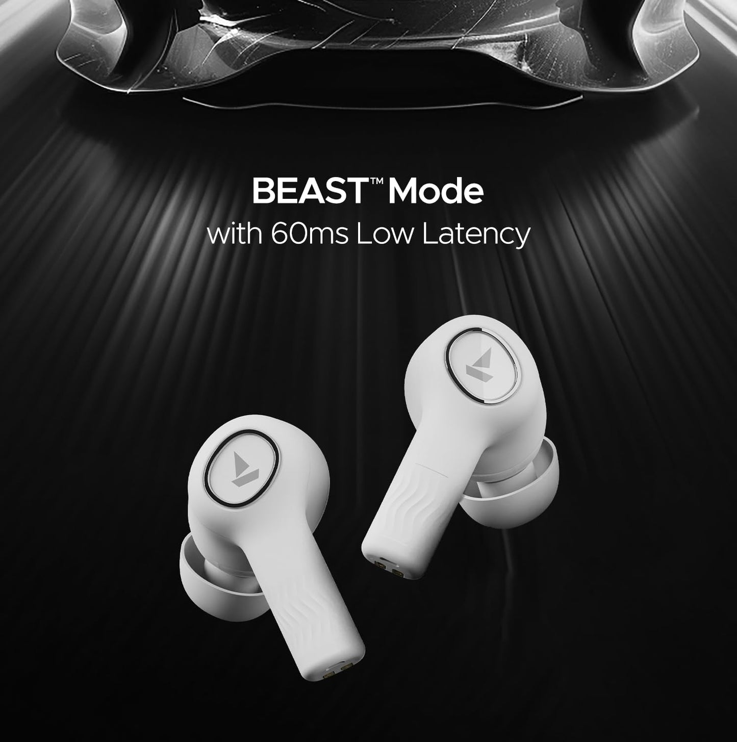 boAt Nirvana Ion, 120HRS Battery, Crystal Bionic Sound w/Dual EQ Modes, 4Mics ENx, App Support, Low Latency, IPX4, v.5.2 Bluetooth TWS in Ear Earbuds Wireless Earphones with mic (Ivory White)