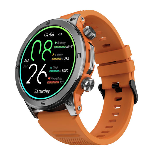 Noise Newly Launched Endeavour Rugged Design 1.46" AMOLED Display Smart Watch, BT Calling, SoS Feature, Rapid Health & 100+ Sports Modes- (Fiery Orange)