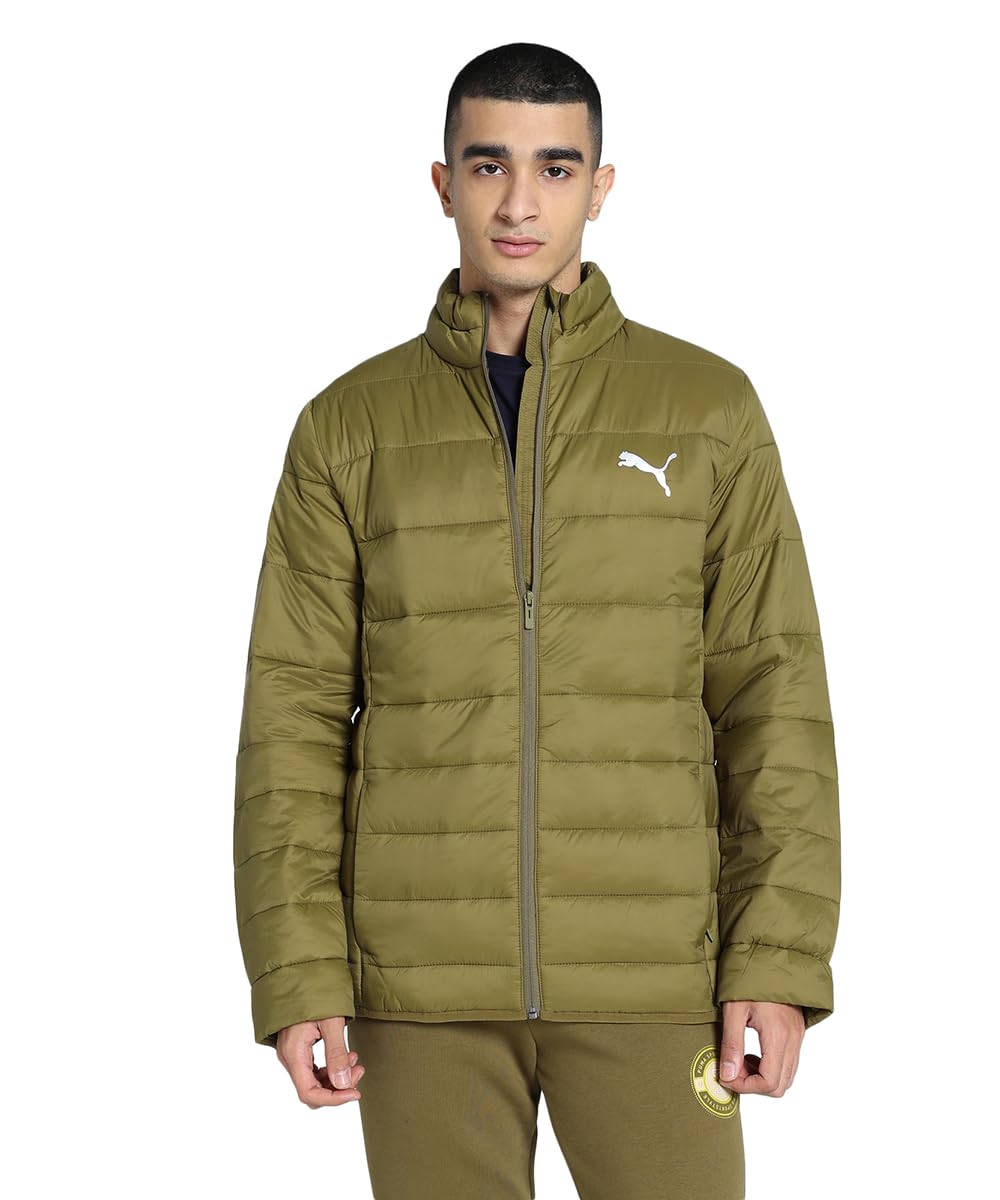 Puma Nylon Men's A-Line Short Length Coat (670987_Wild Willow, Green