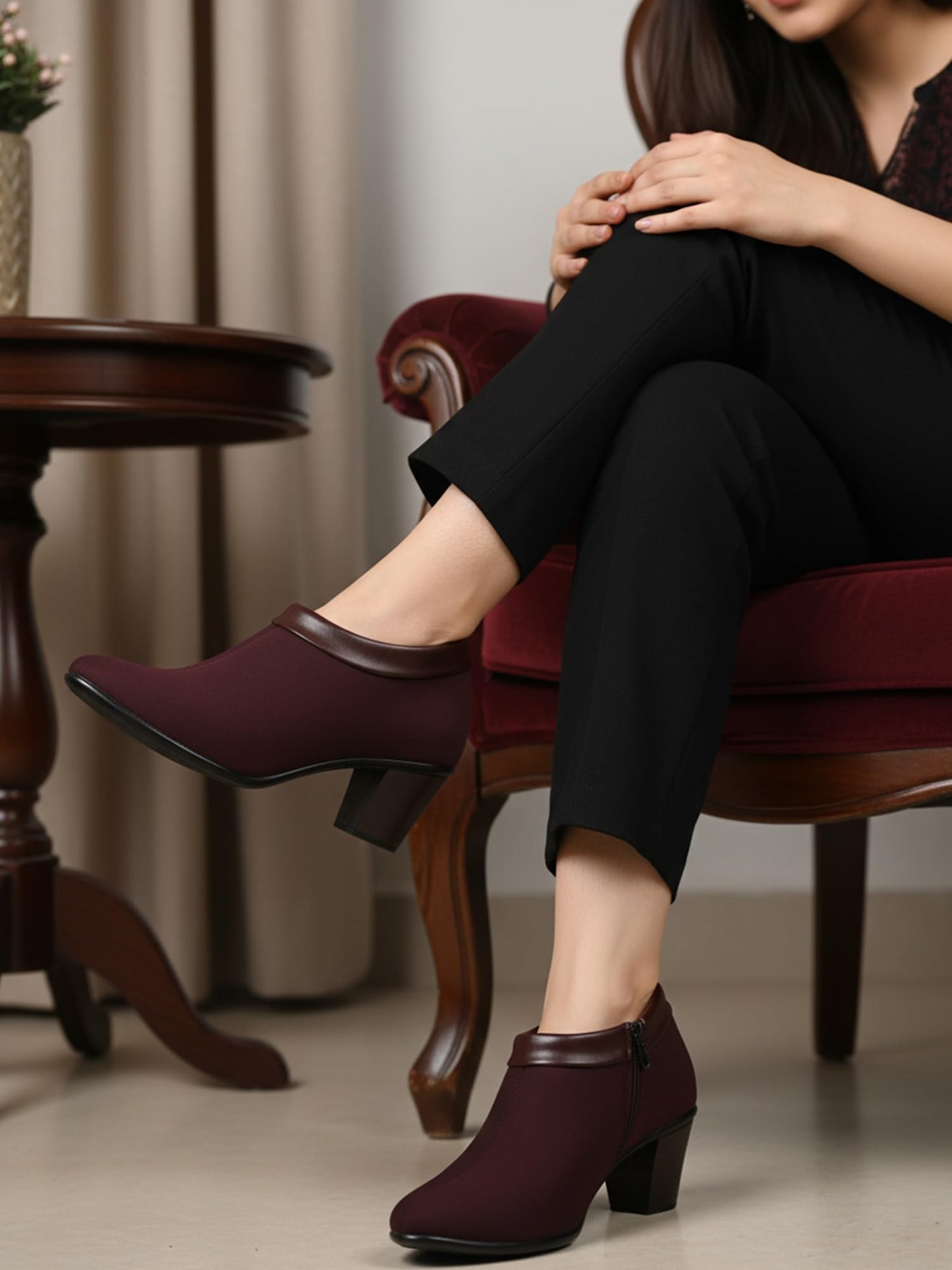 ELLE Women Shoes,Brown,UK-6