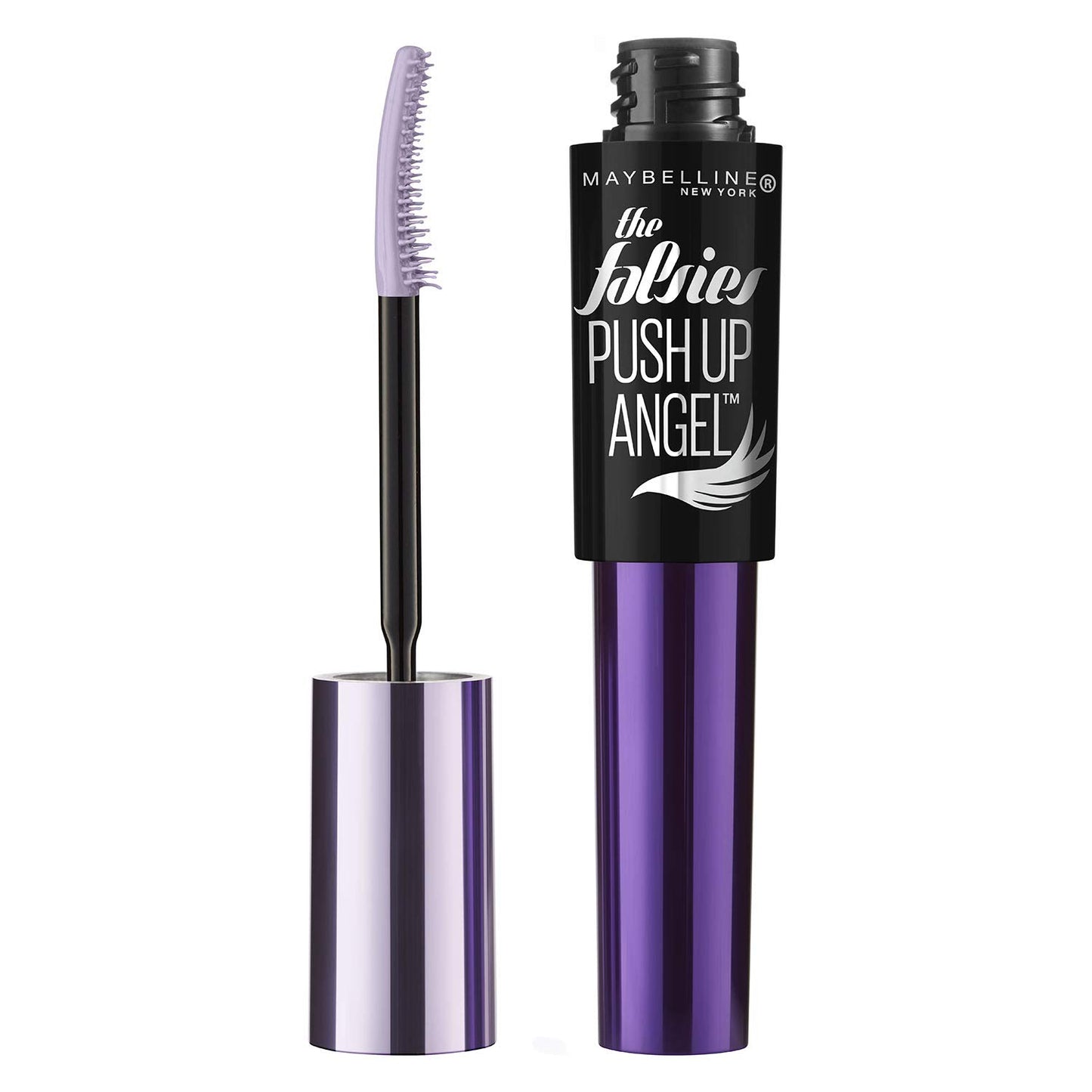 Maybelline New York The Falsies Push Up Angel Washable Mascara, Blackest Black, 0.33 Fluid Ounce