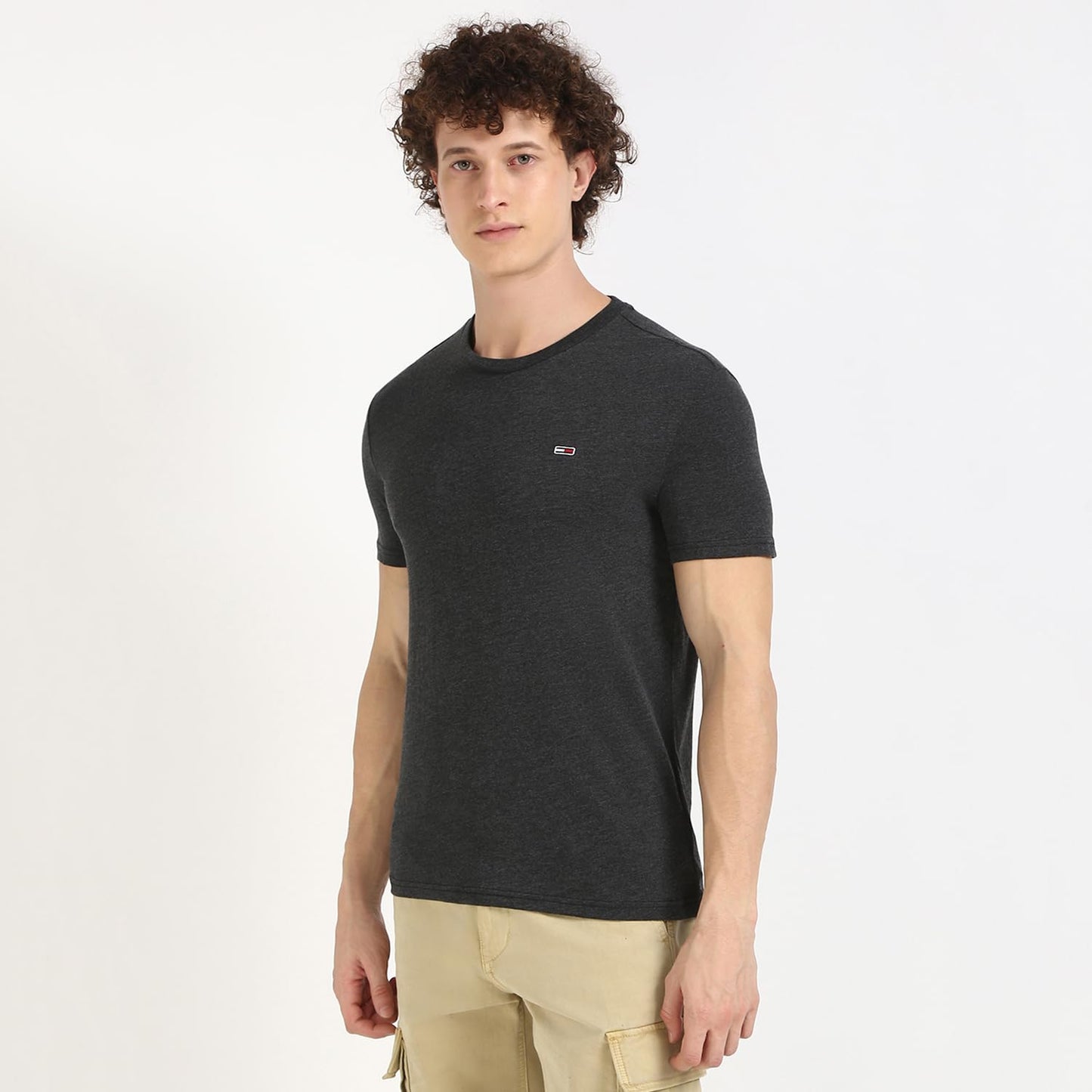 Tommy Hilfiger Mens Black Color Tshirt (L)