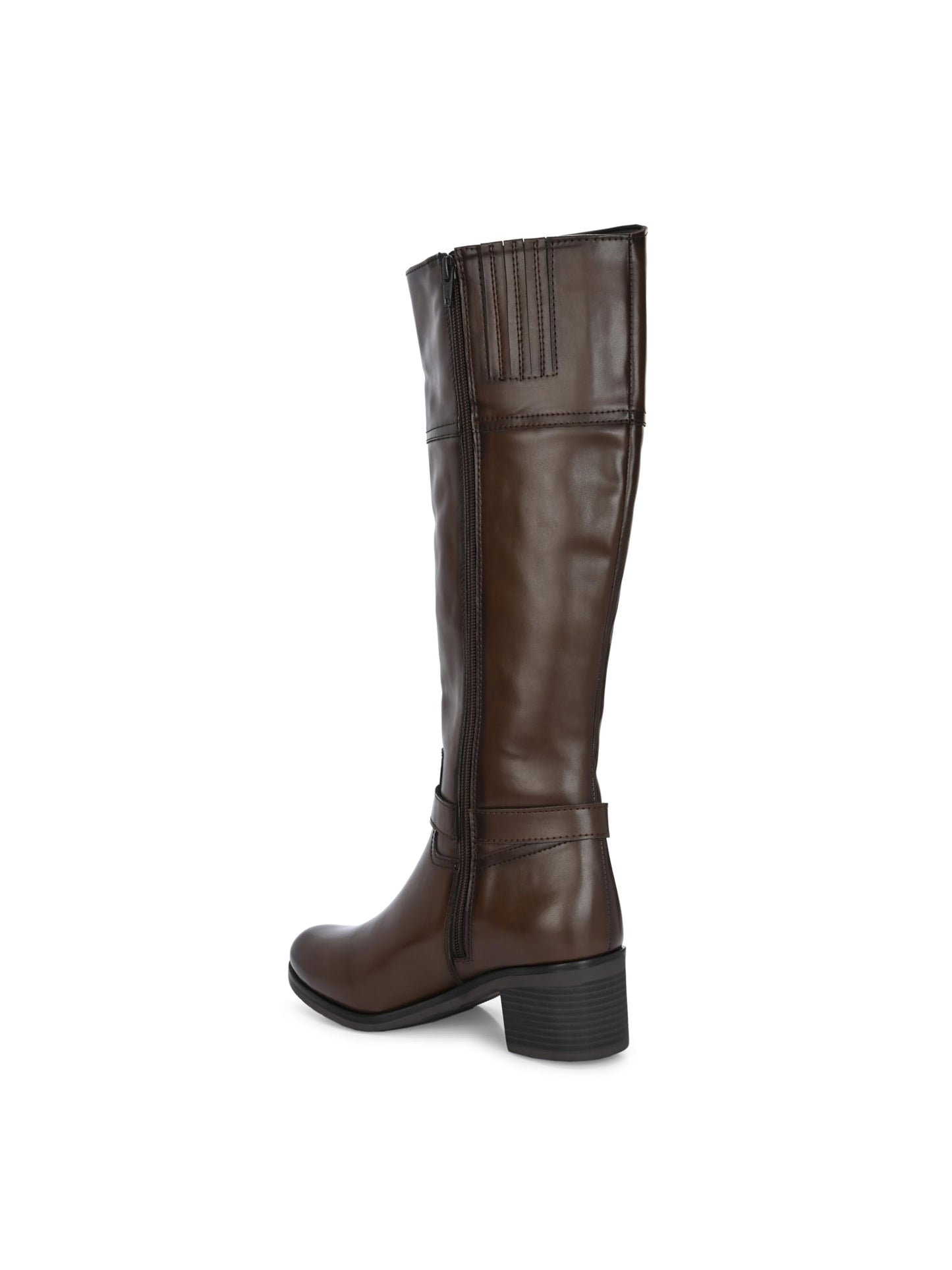 Delize Brown women mild Heel Knee Boots 59920-38
