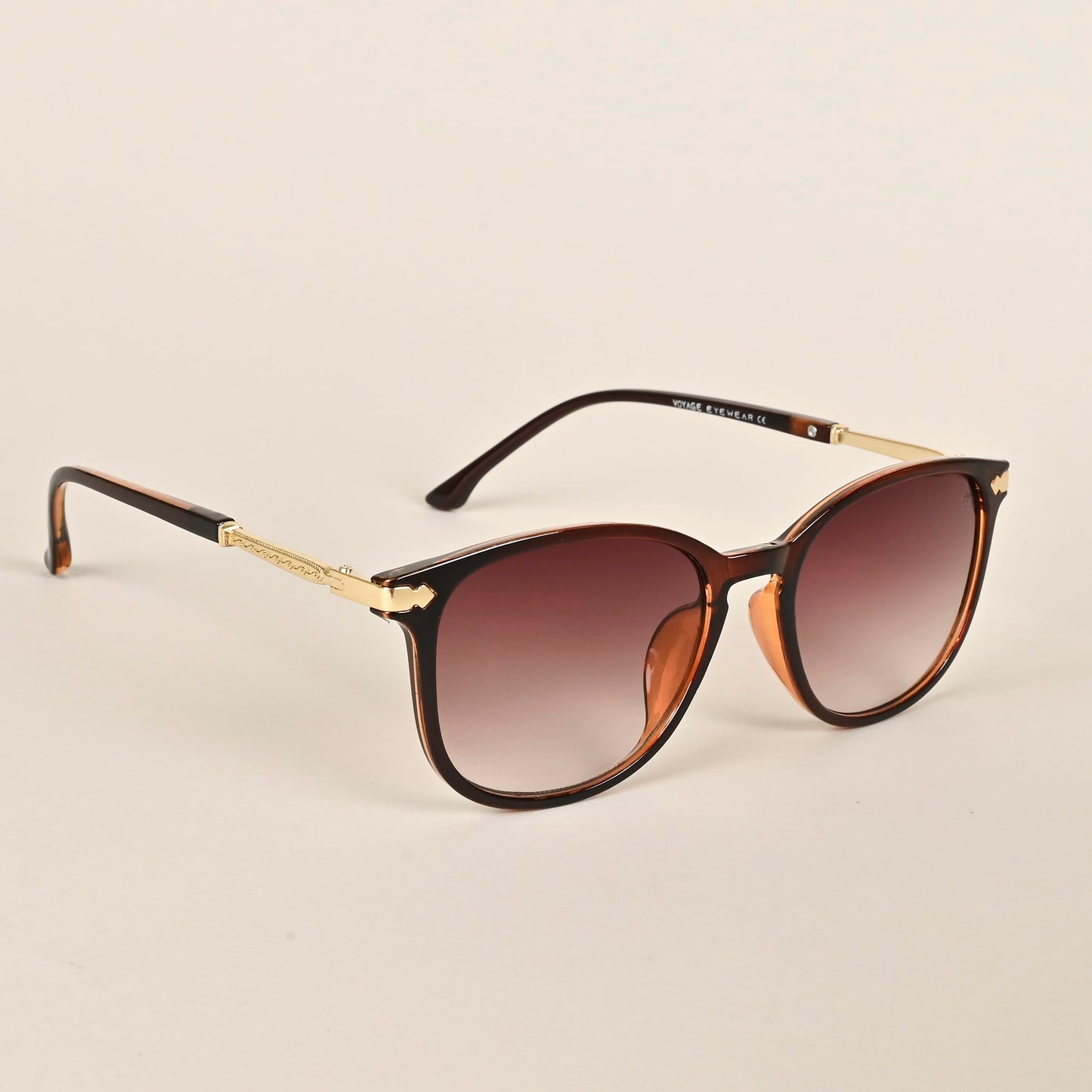 Voyage UV Protected Rectangular Women Sunglasses - (A3046MG3183 | Brown Lens | Black Frame)