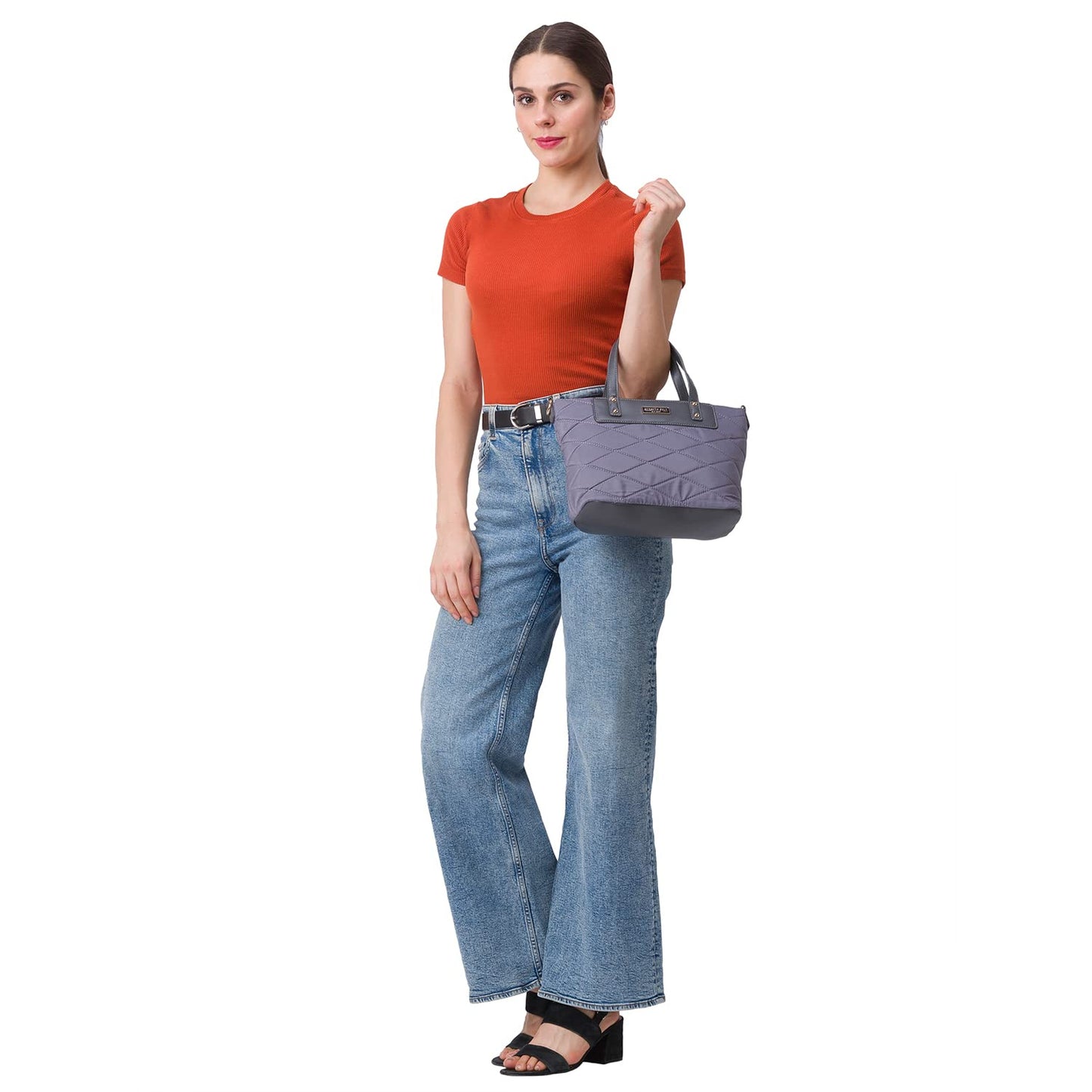 KENNETH COLE Women's Stylish Grey Casual Tote Bag