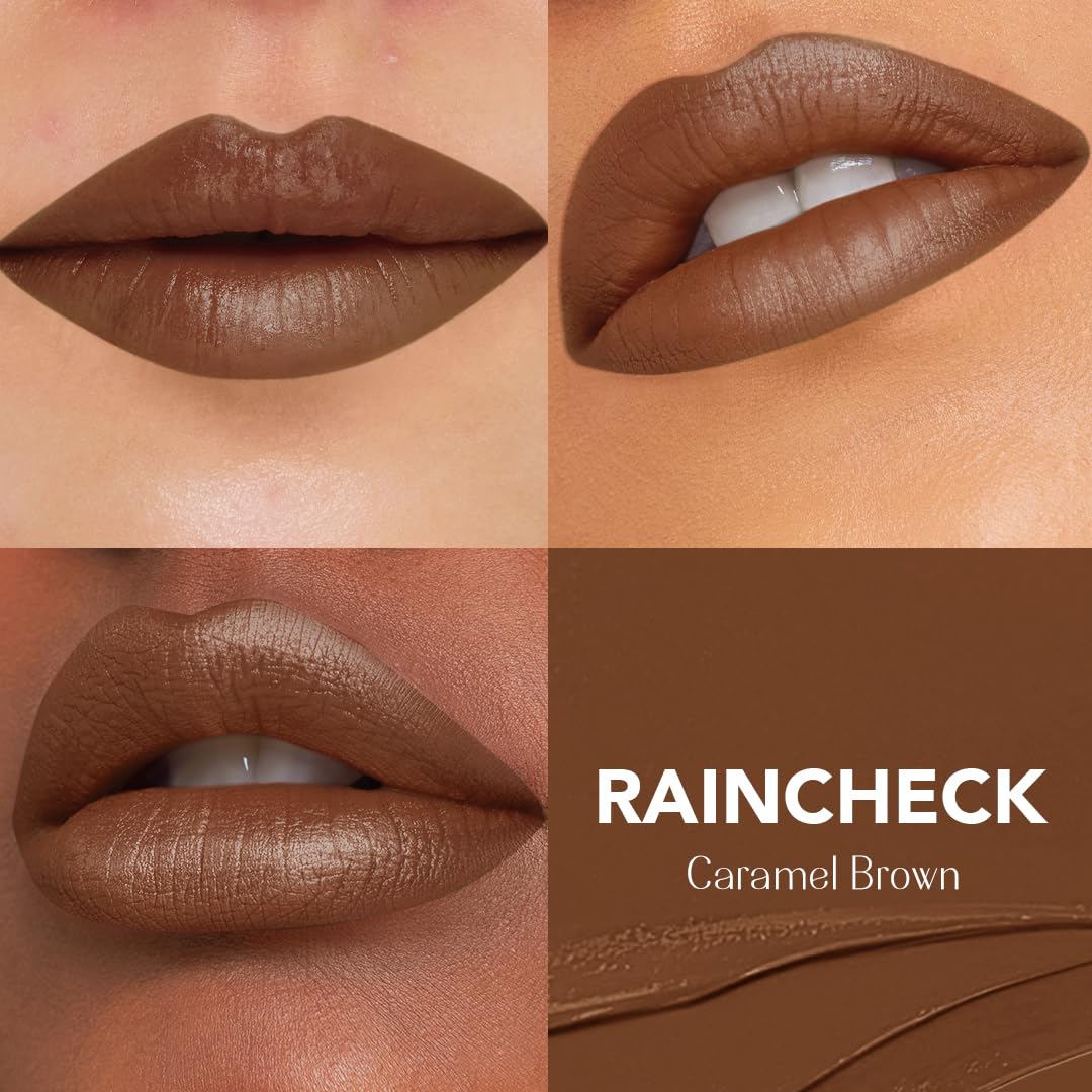 LoveChild Masaba Lush Creme Lipstick (Caramel Brown), Moisturizing Satin Finish with Ceramides & Shea Butter, Lightweight, Long-Lasting & Ultra-Smooth, For All Indian Skin Tones, Raincheck 3.5g