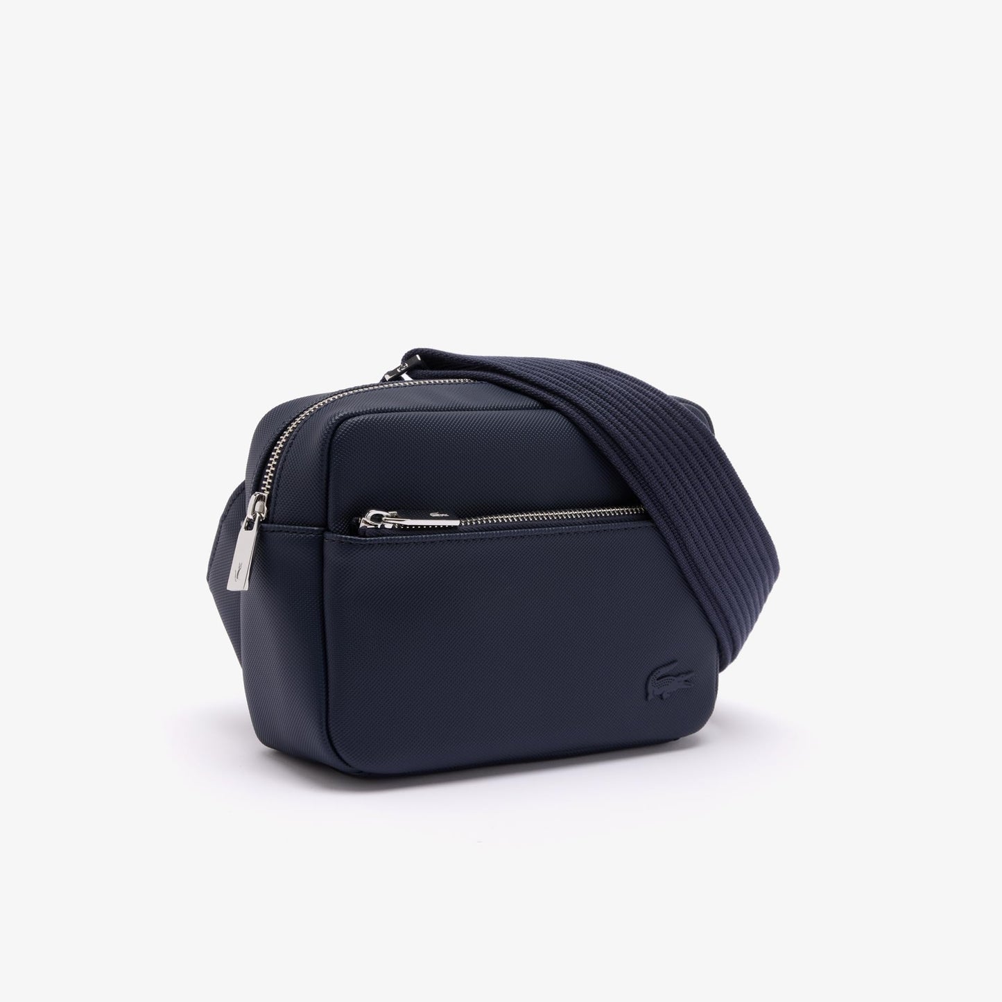 Lacoste Men's Classic Piqu Effect Shoulder Bag (NH4427021) (Blue)