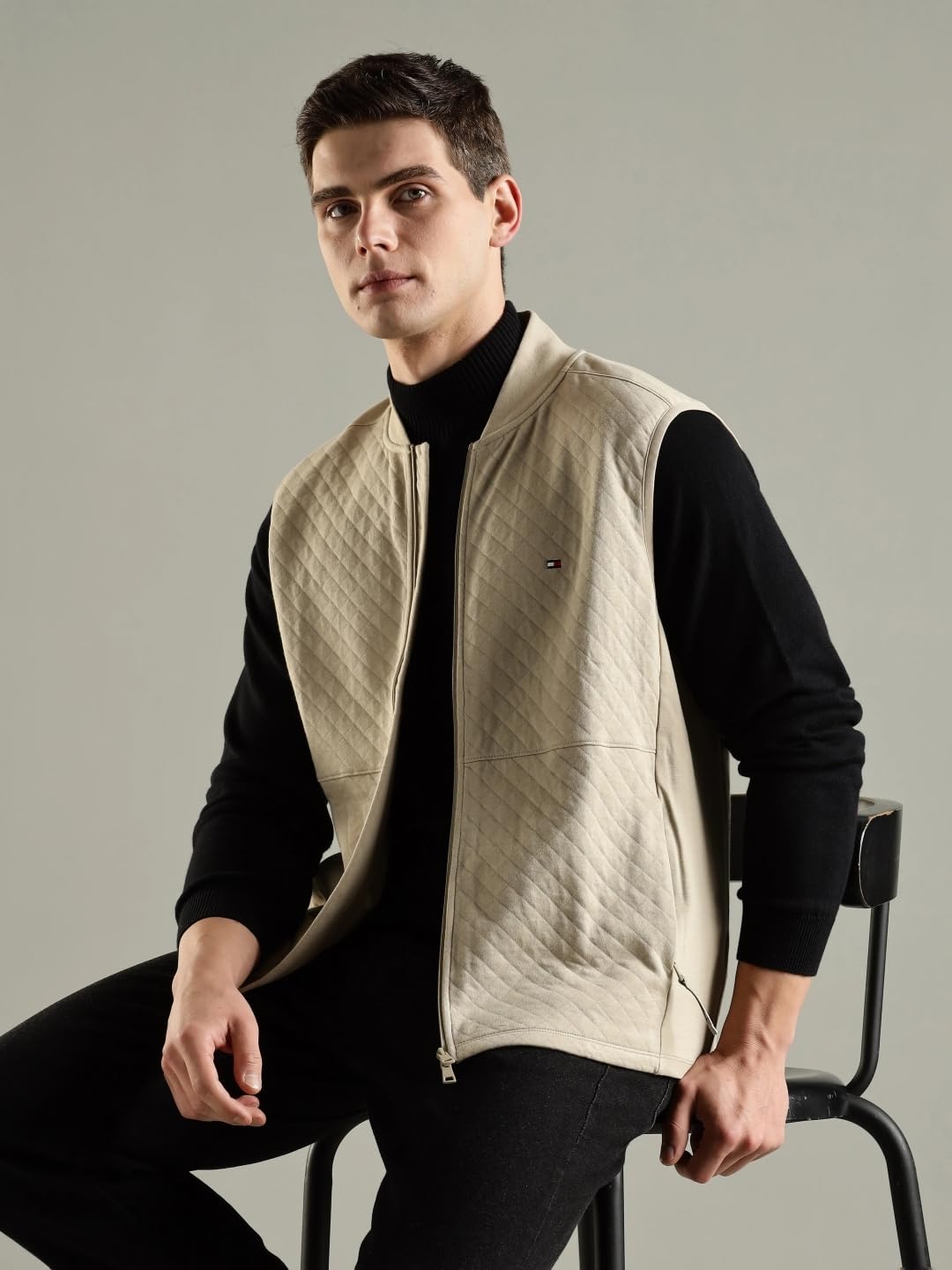 Solid Regular Fit Cotton Jacket