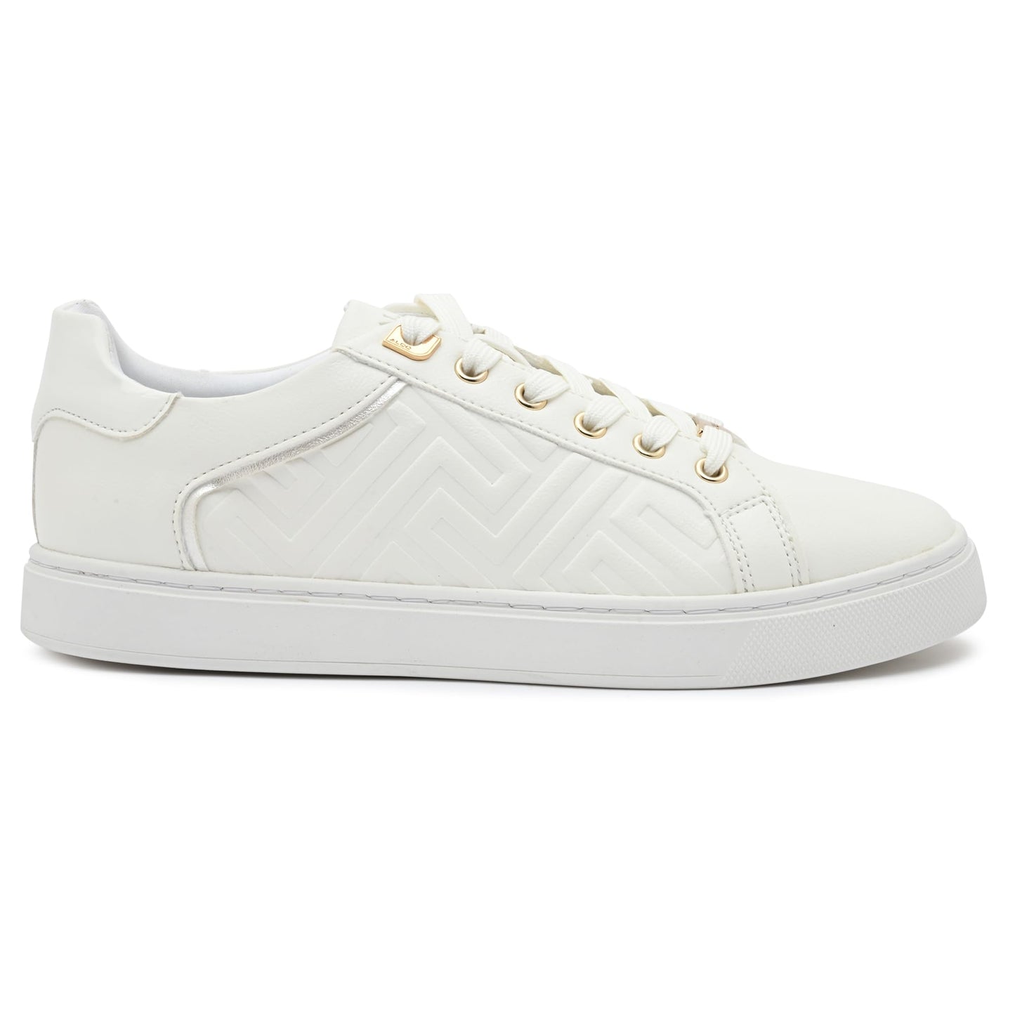 Aldo ICONISPECA-IN112 Ladies White Overflow Flat Sneakers