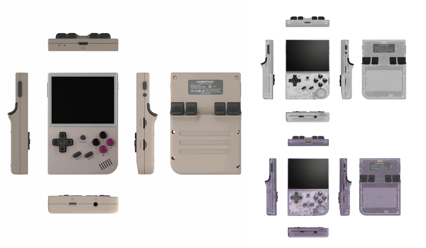 New World Anber-nic RG35XX 2024 Retro Handheld Game Console Linux System HDMI and TV Output 3.5 Inch IPS Screen 64G TF Card 5500+ Classic Games 2600mAh Battery, Best Gift for Child