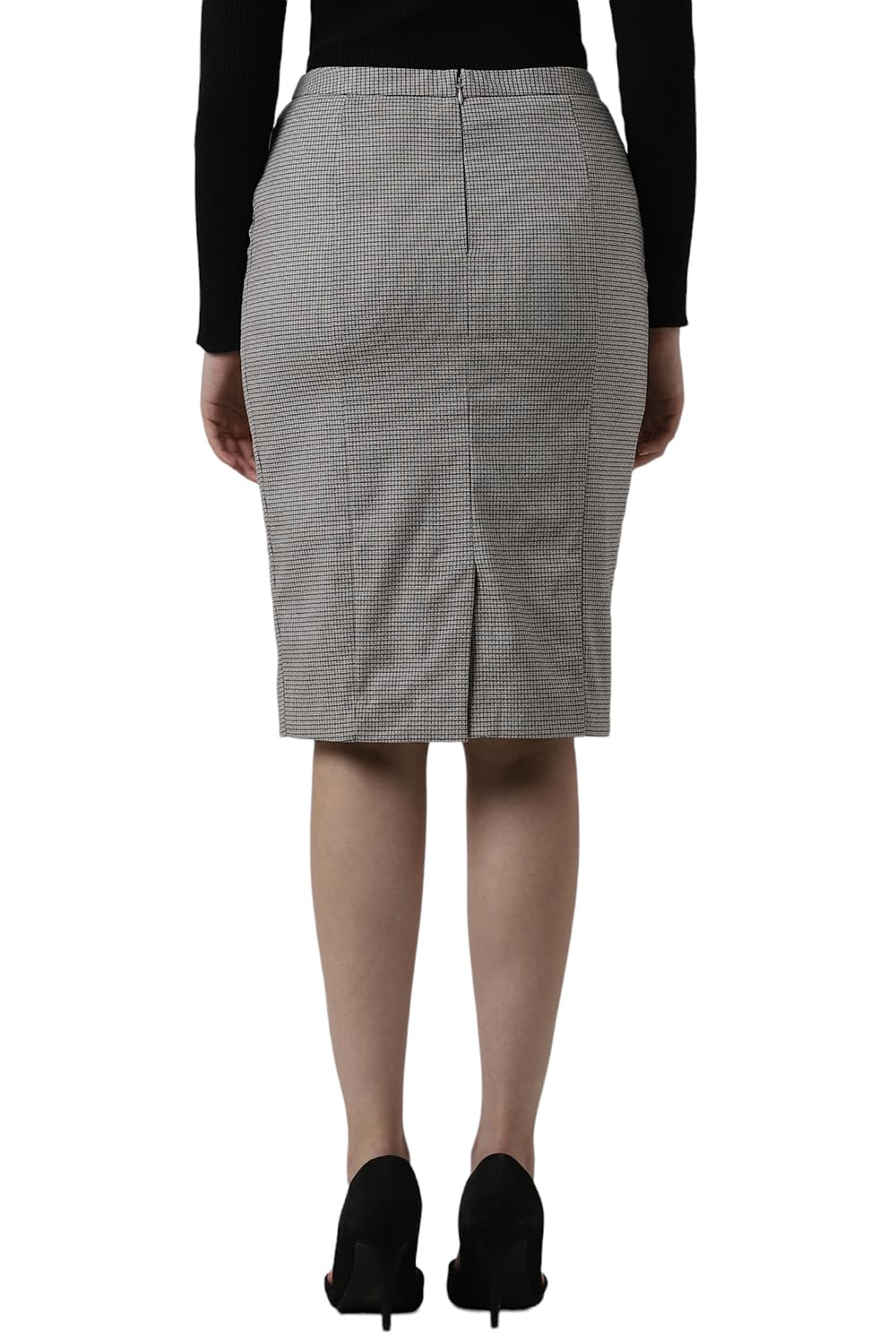 Van Heusen Polyester Blend Western Skirt Grey