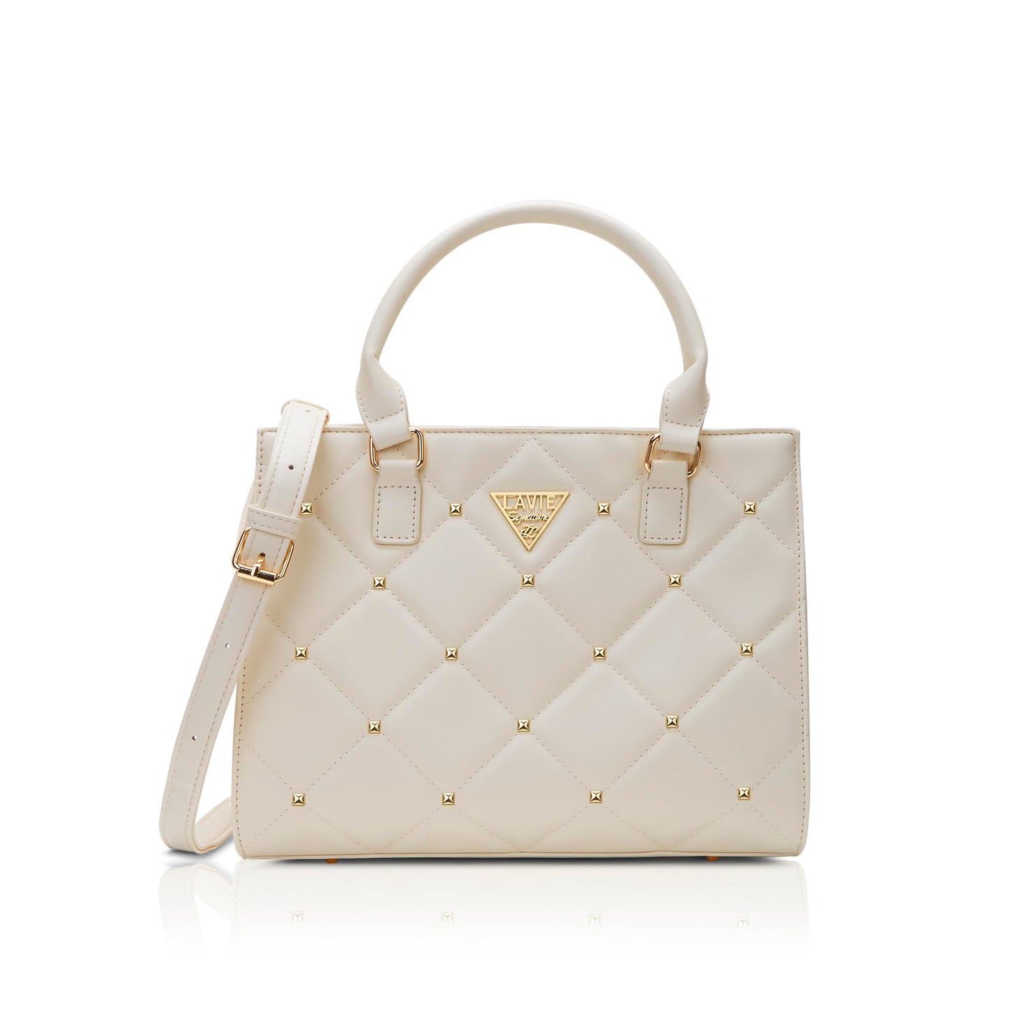 Lavie Signature Women's Stud Juno Satchel Handbag | Satchel Bag for Work | Ladies purse | Stylish Shoulder Bag | Gift For Women