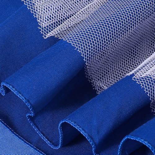 Hopscotch Girls Royal Blue Sleeveless Bow Applique Party Dress for Age (18-24 Months)