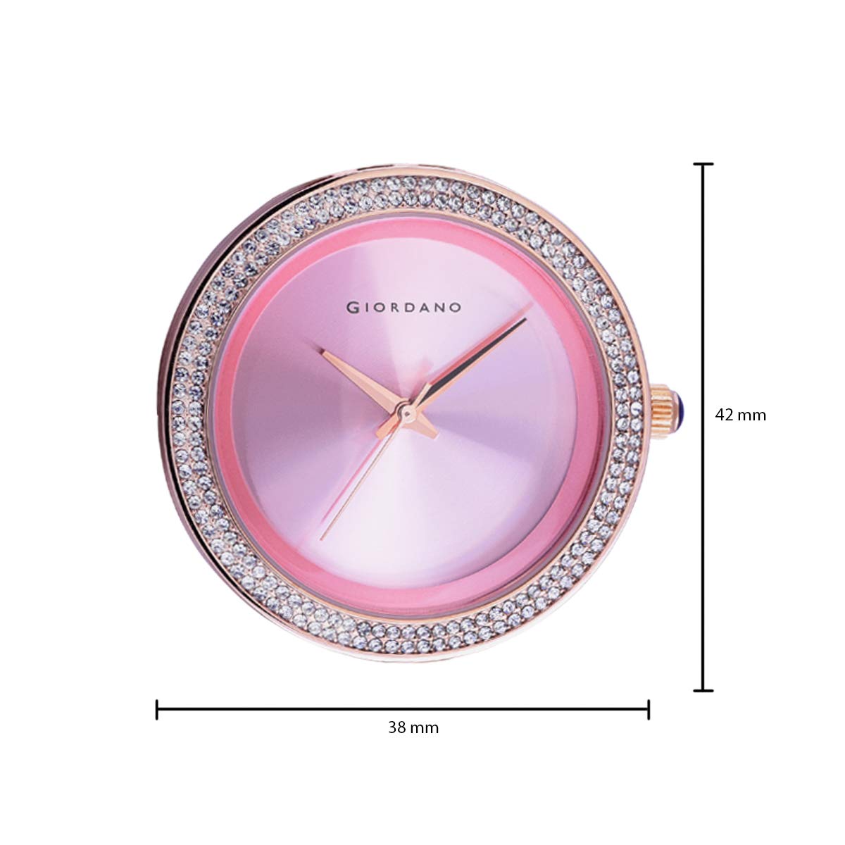 Giordano Analogue Pink Dial Women's Watch-GZ-60015-22