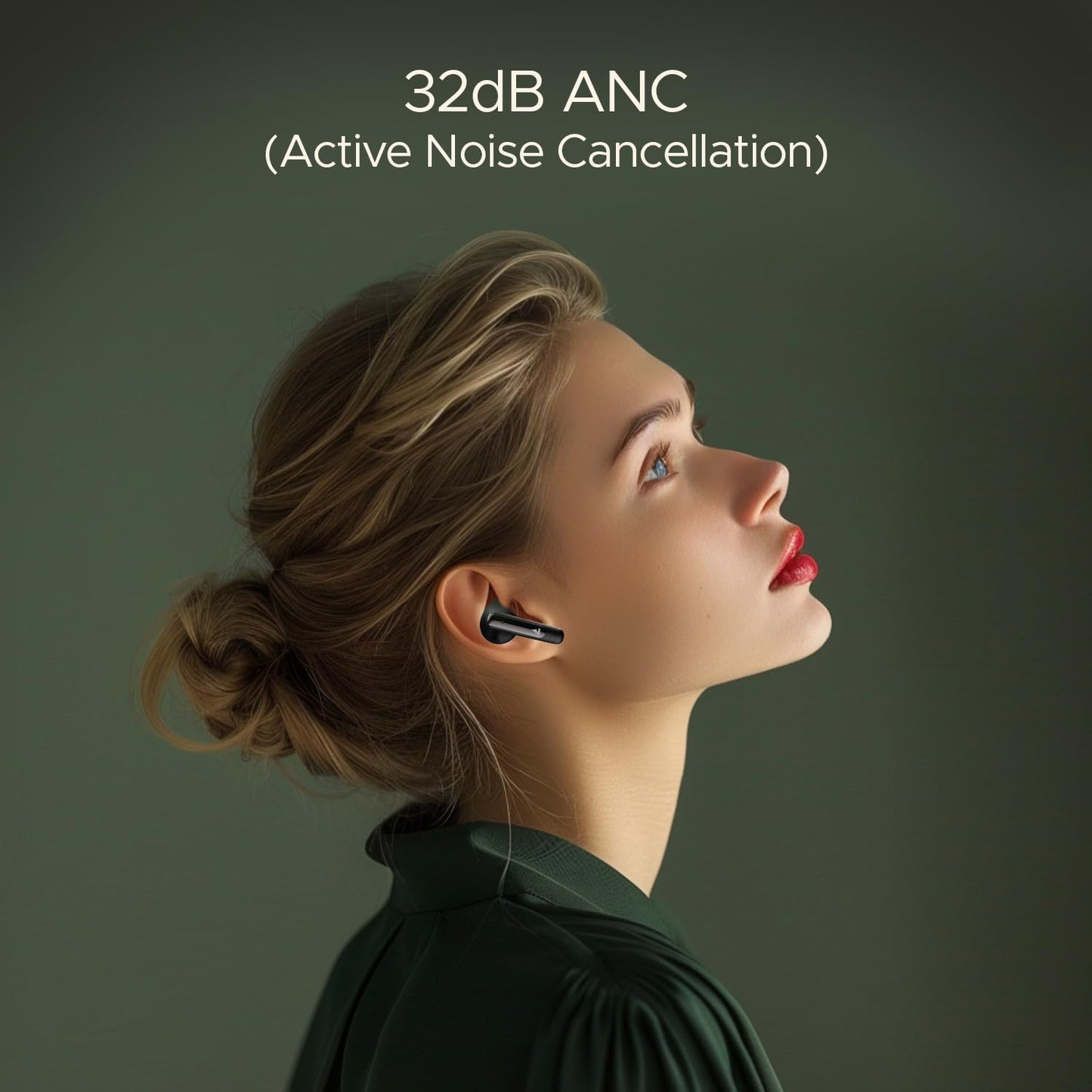 boAt Airdopes 141 ANC(~32dB), 50ms Low Latency, 4Mics ENx,42Hrs Battery, Fast Charge,IPX5, v5.3 Bluetooth TWS in Ear Earbuds Wireless Earphones with mic (Gunmetal Black)