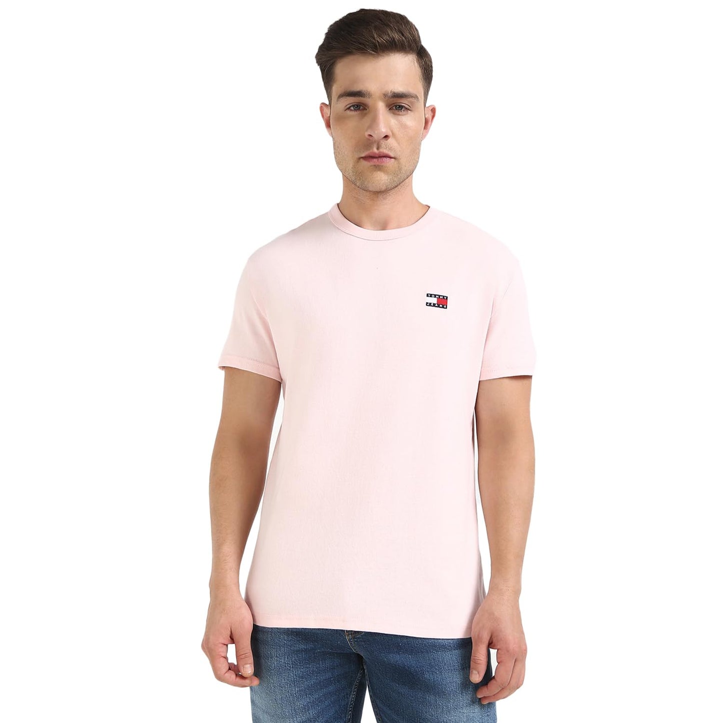 Tommy Hilfiger Mens Pink Color Tshirt (XS)