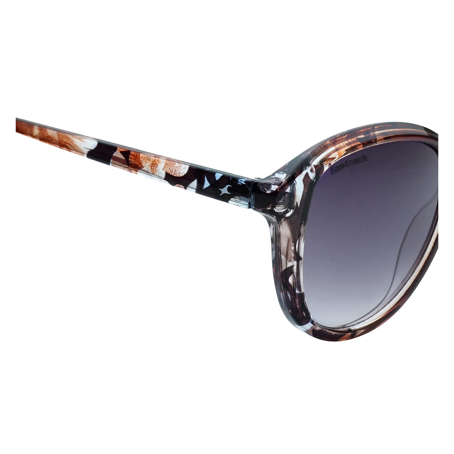 Fastrack Grey Oval 100% UV protected Sunglasses for Women