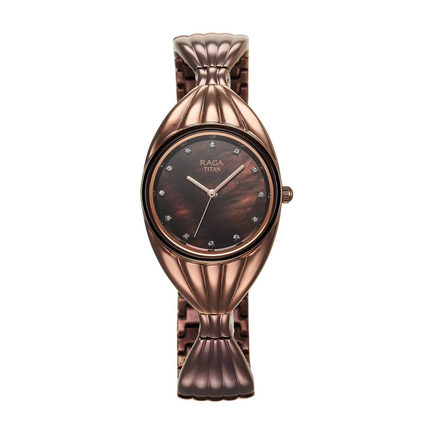 Titan Raga Memoirs Women's Watch – Mother of Pearl Dial | Quartz Analog | Rose Gold Metal Strap | Elegant Ladies Watch | Designer Timepiece for Party, Festive & Office Wear - 95253WM01F