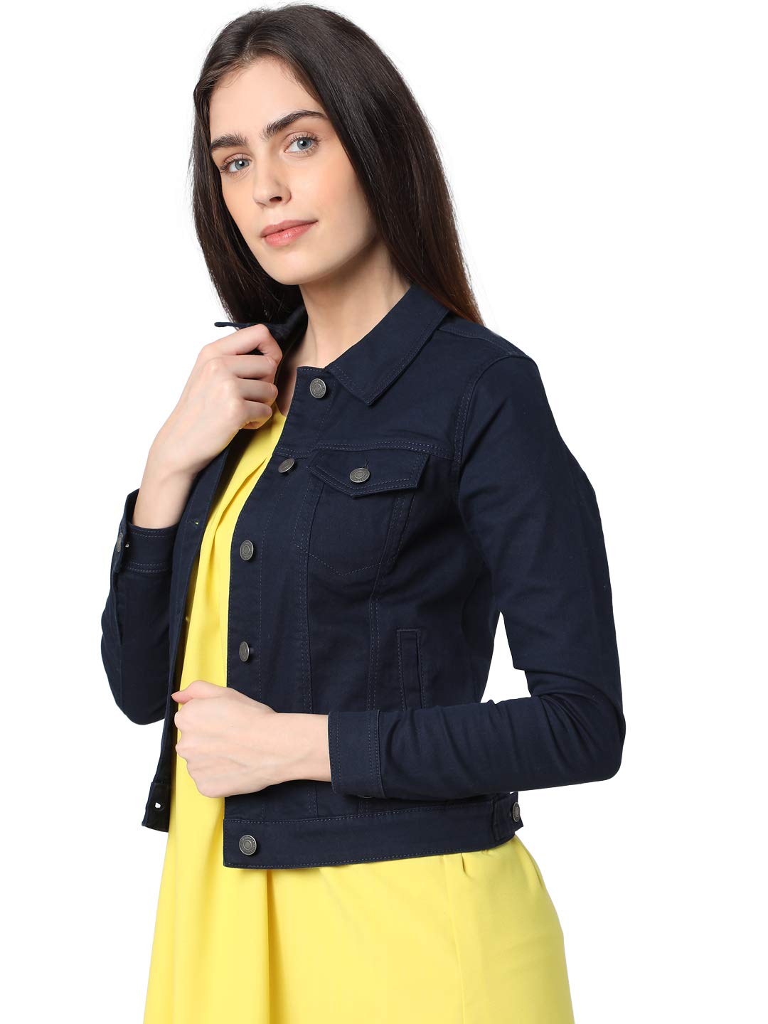 VERO MODA Women's A-Line Coat (231498402_Navy Blazer_XS)