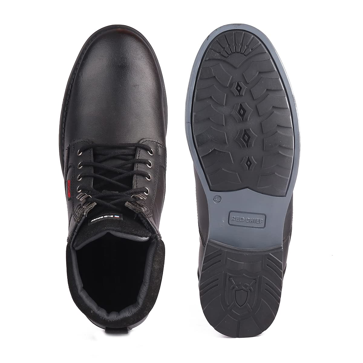 Red Chief Classic Lace Up | Casual Boot for Men | Black | TPR Sole