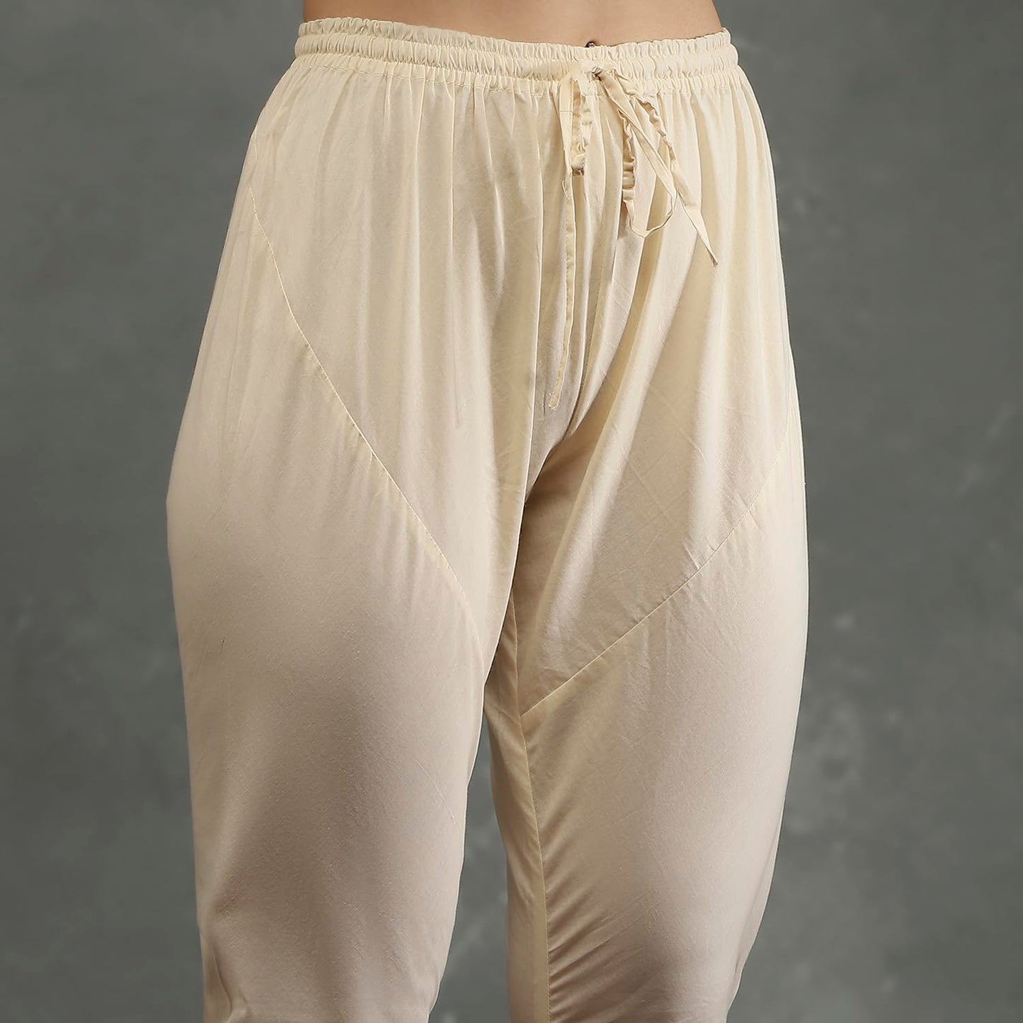 BIBA Women's Silk Chanderi Kurta Sets (CKD10961AW24OWHT_White