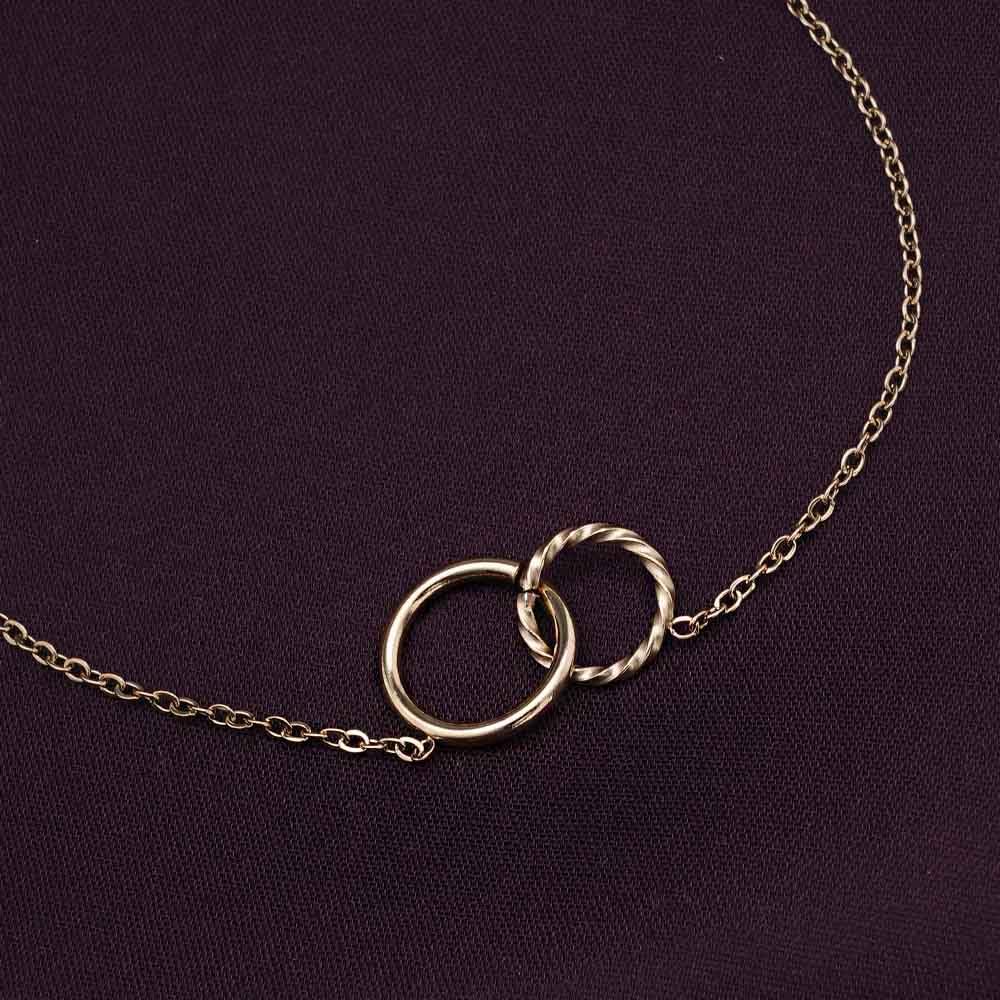 PALMONAS Double Rings Bracelet for Women - Gift for Girls & Women | Waterproof & Anti-Tarnish Bracelet