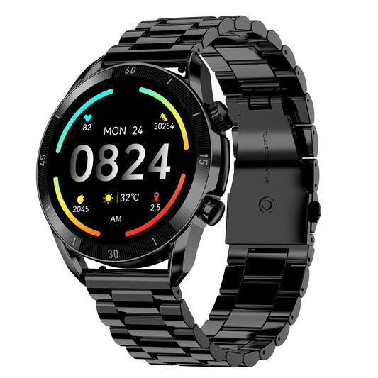 Fire-Boltt Legacy Luxury Smartwatch | 1.43" AMOLED Display with Always On | Bluetooth Calling & Voice Assistant | IP68 Water Resistant | Health & Fitness Tracker with 110+ Sports Modes (Black SS)