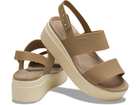 Crocs Brooklyn Brown Sandal-(206453-2YI)-6 UK Women (W8)