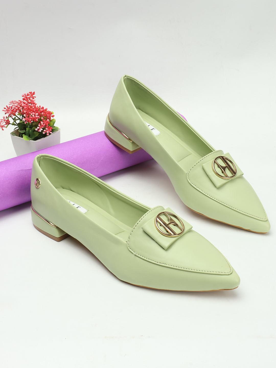 ELLE Women Shoes,Pista Green,UK-3