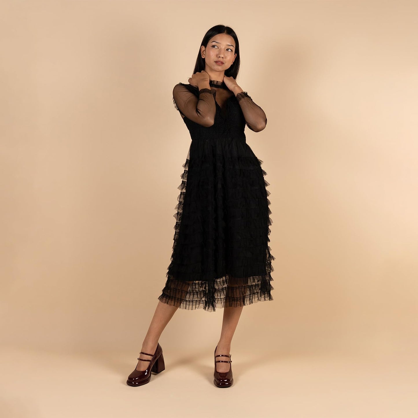 Theater Women Burgundy Freddie Hot Space