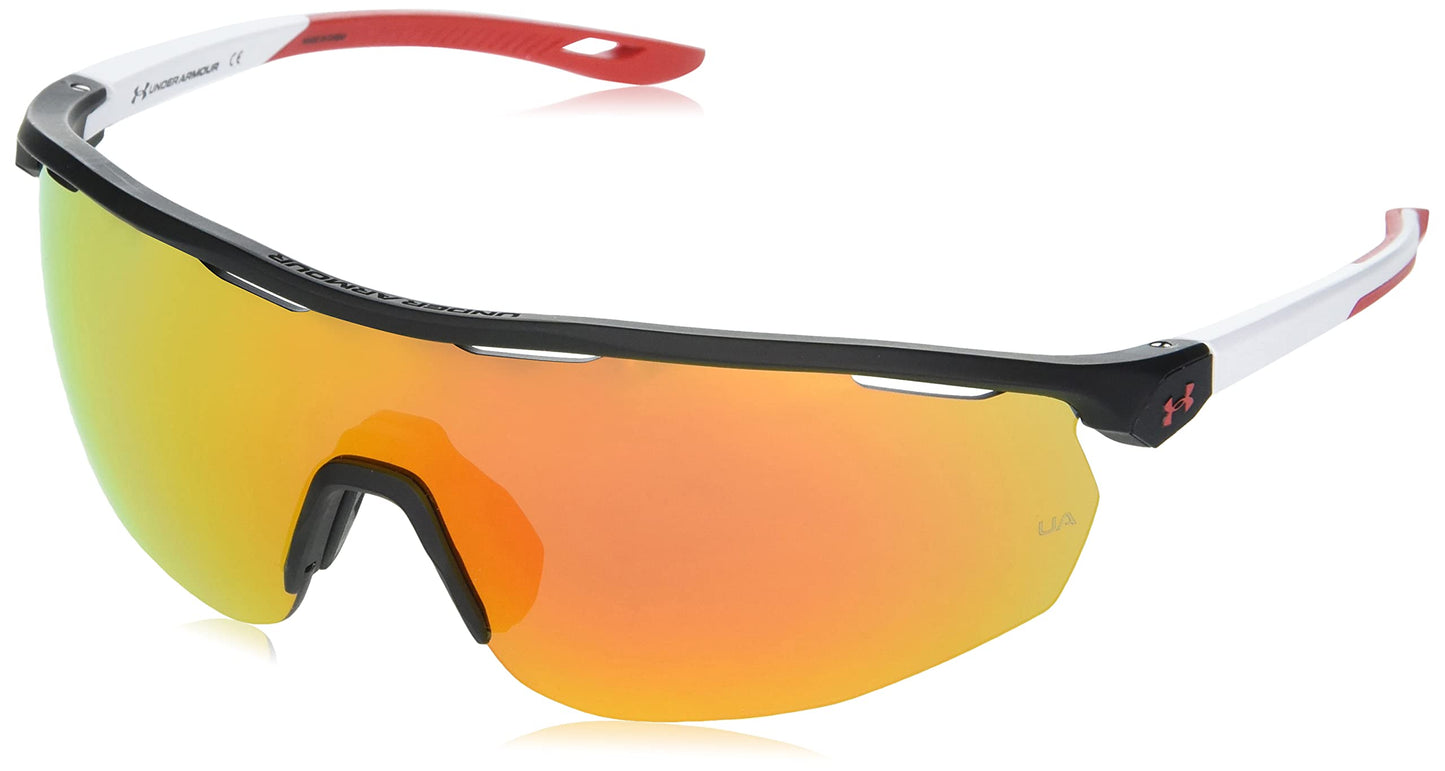 Under Armour UA 0003/G/S Performance Special Shape For Men Rimless Matte Black White Infrared Oleophobic Sunglasses