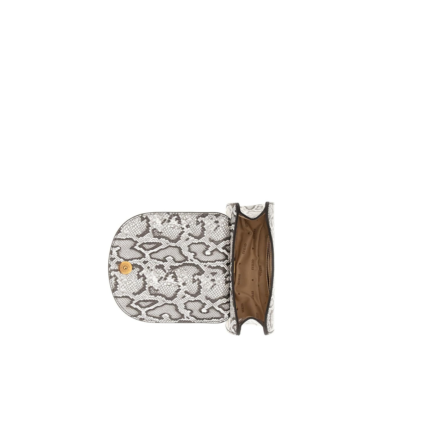 Guess Women's Grey Textured Crossbody Bag| Ladies Purse Handbags | Gift For Ladies