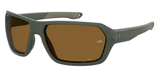 Under Armour Polarized Square Male's Sunglasses-(UA RECON DLD 646A| Green color