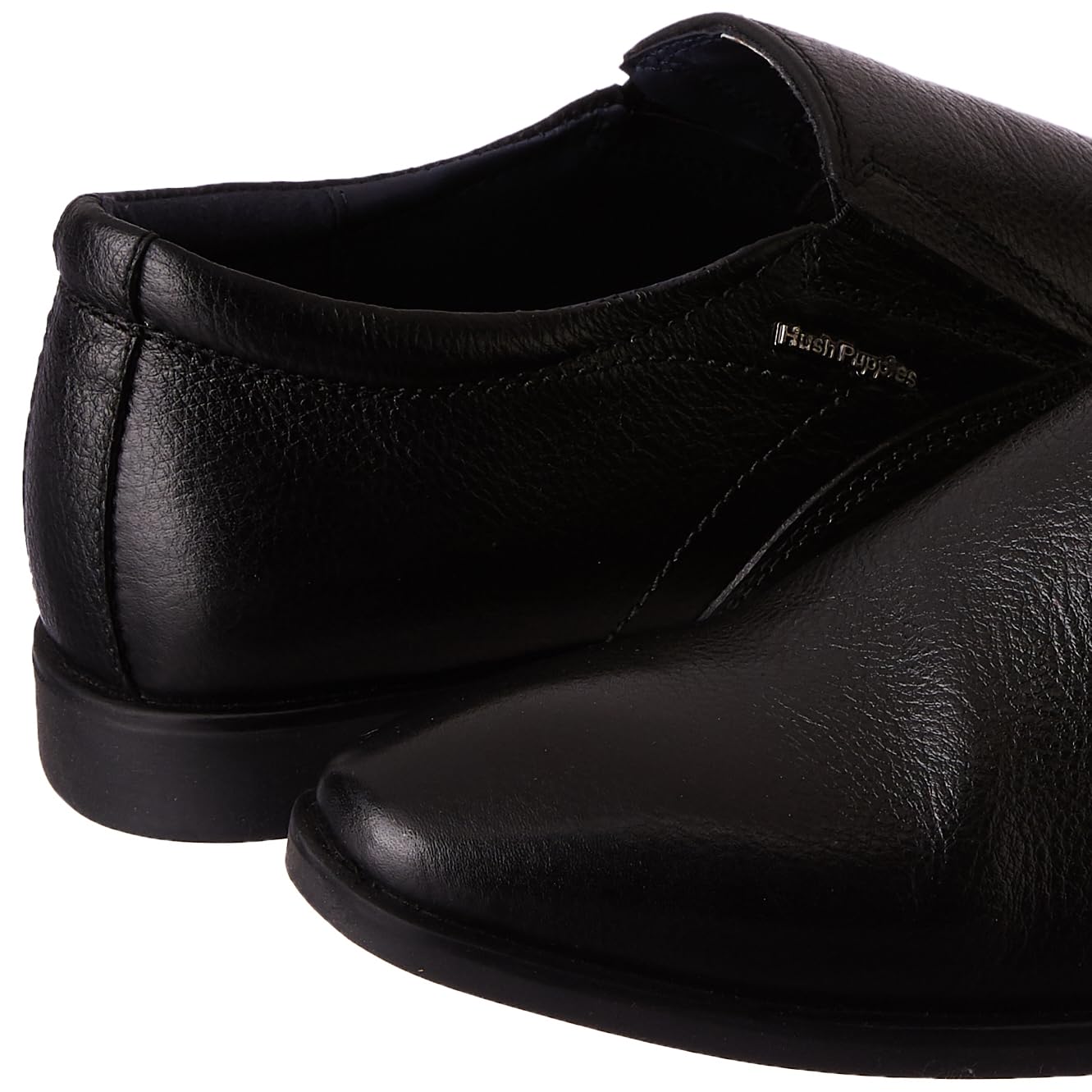 Hush Puppies Men's AARON SLIPON E 23 Formal Shoes (8556001_BLACK_7 UK)