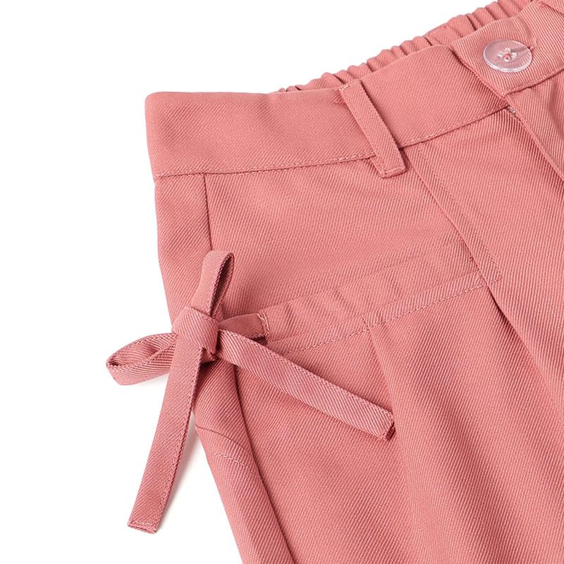 United Colors of Benetton Solid Regular Fit Bow Twill Trousers