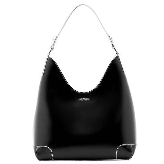 Miraggio Gloria Hobo Bag (Black)