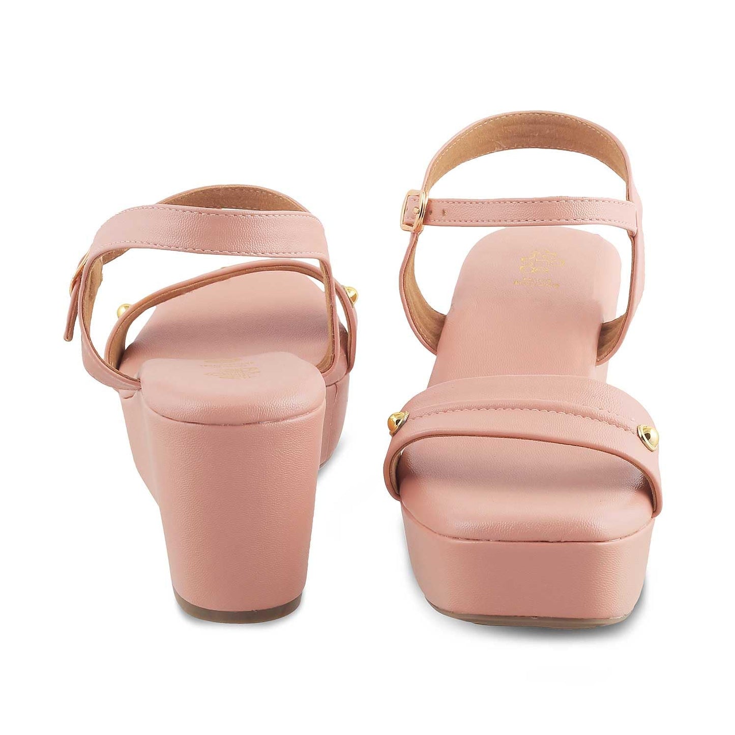 tresmode Amsterdam Pink Women's Dress Wedge Sandals - Elevate Your Style with Elegance and Comfort || Size (EU-39/UK-6/US-8)