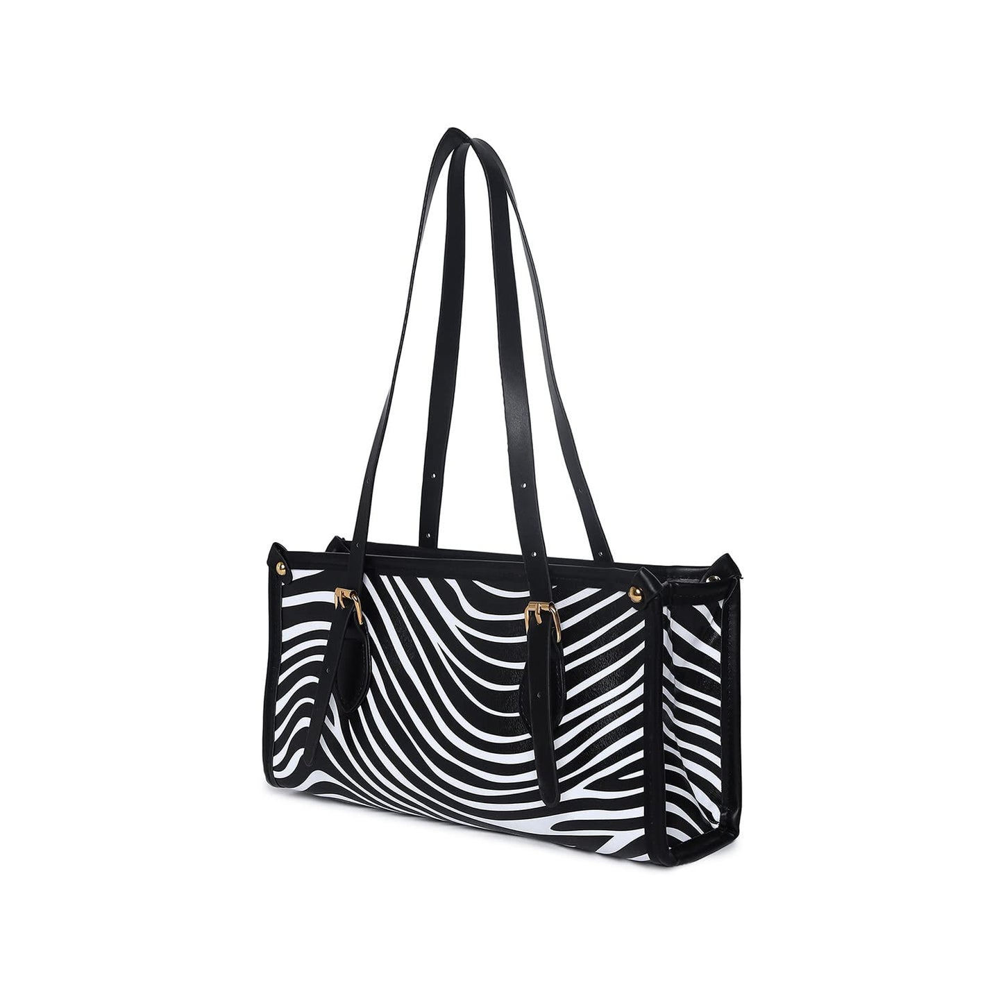 Haute Sauce Striped Hand Bag with Zip Lock (AZ_HSHB1019)