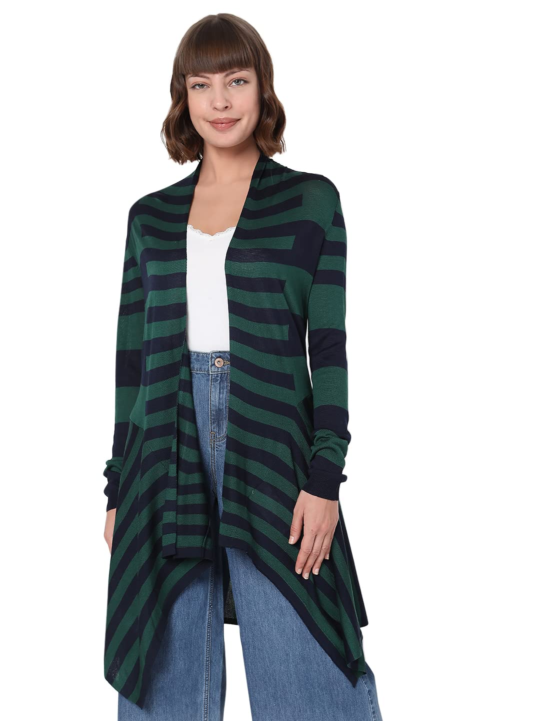 VERO MODA Regular Fit Shrug(248814901_Rain Forest_XS)