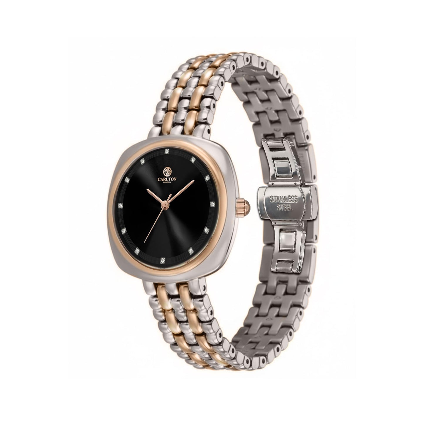 Carlton London Women Celeste Black Analog Watch - CLW-CT-22