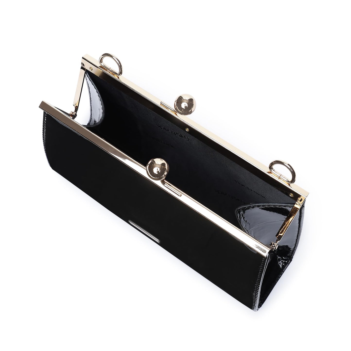 Fastrack Party Clutch For Women's, Ladies And Girls | Comes With Detachable Chain Strap |Made Up Of Semi Pu Leather, Black