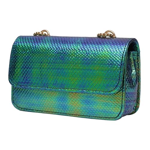 MINI WESST Women's Textured Green Synthetic Leather Sling Bag for Office, College and Party (MWHB099GR)