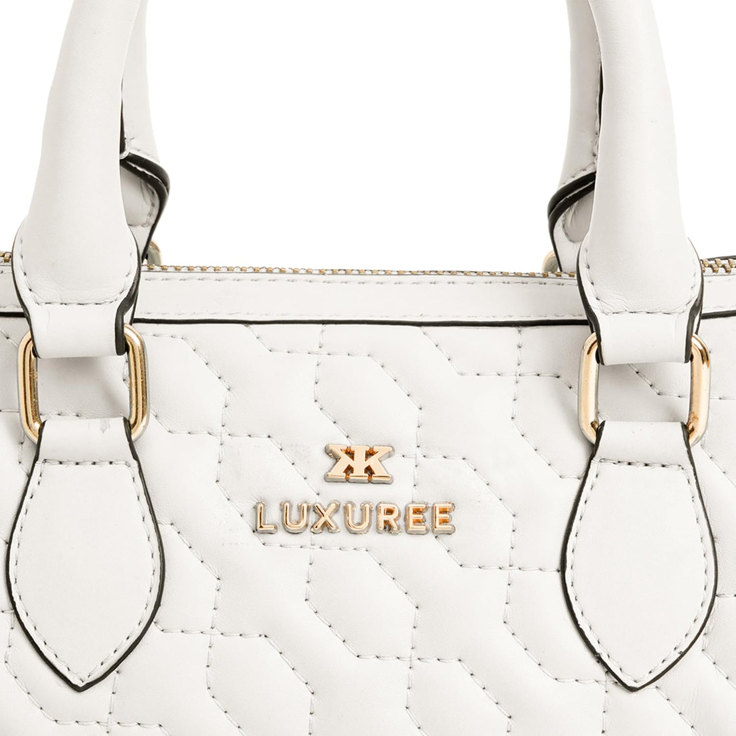 KLEIO Quilted Vegan leather Medium Handbag With A Pouch & sling For Women & Girls