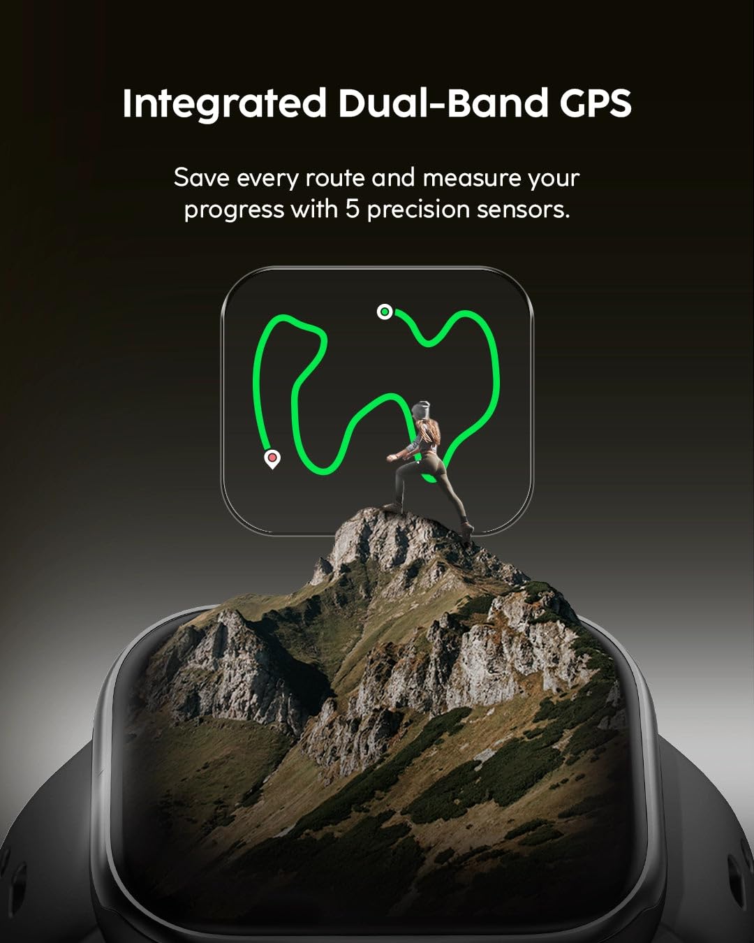 Cubitt Viva Pro 2 Smartwatch, 1.85” AMOLED HD, Built-in GPS, Offline Maps, Barometer, Compass, VITA AI, AI Coach, Readiness & Sleep Scores, 100+ Sports Modes, 5ATM, 10-Day Battery — Obsidian Black